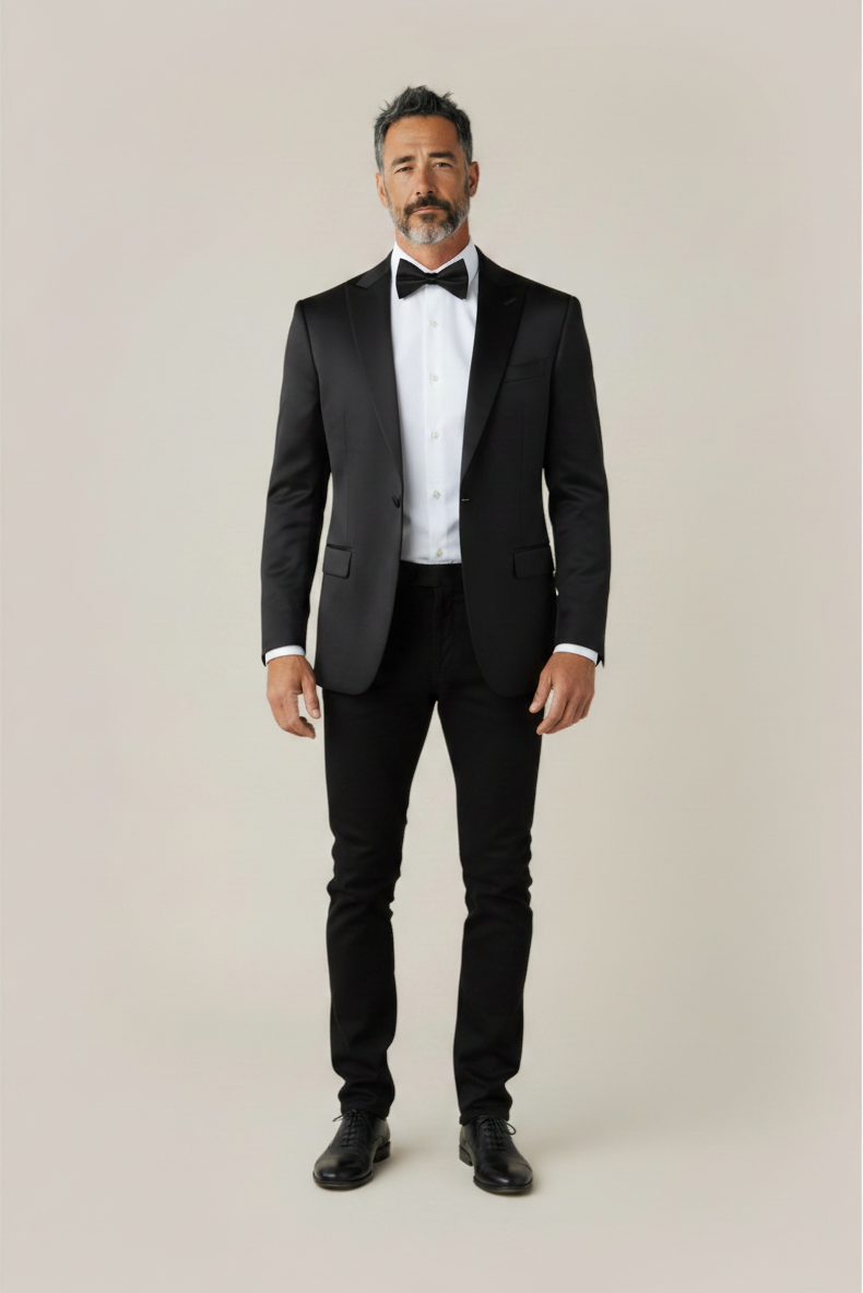 Silk Black Bow Tie