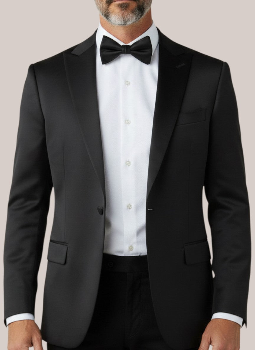 Silk Black Bow Tie