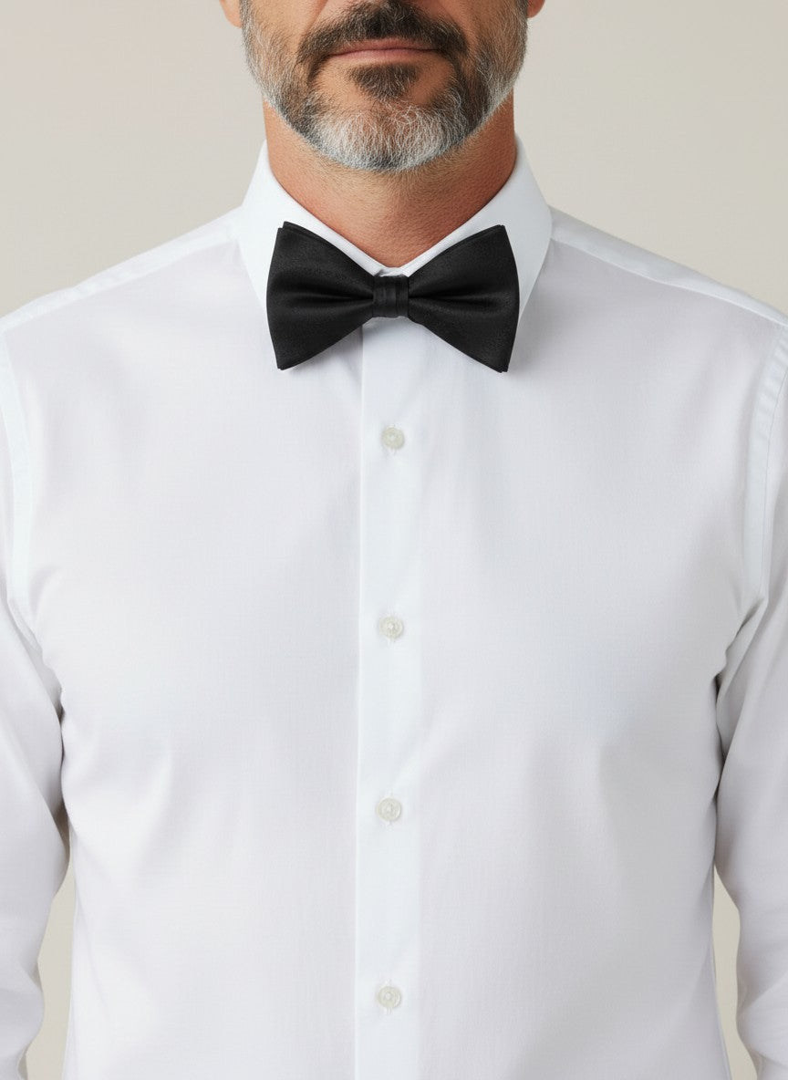 Silk Black Bow Tie
