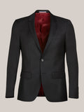 Black Notch Lapel 2 Button Suit