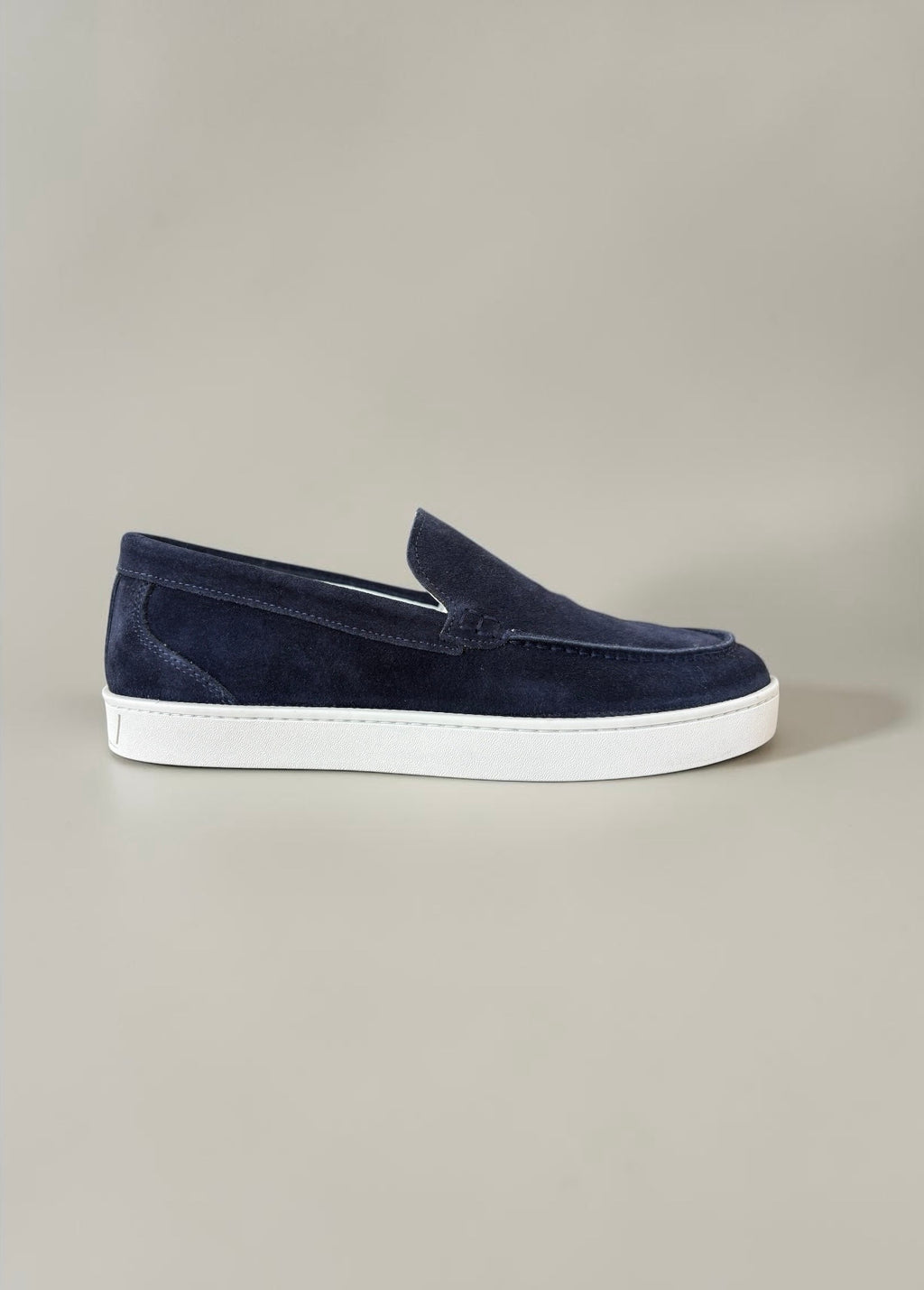 Suede Sneaker Loafers in Navy