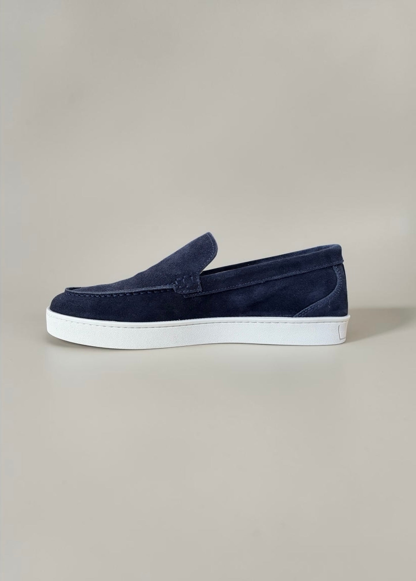 Suede Sneaker Loafers in Navy
