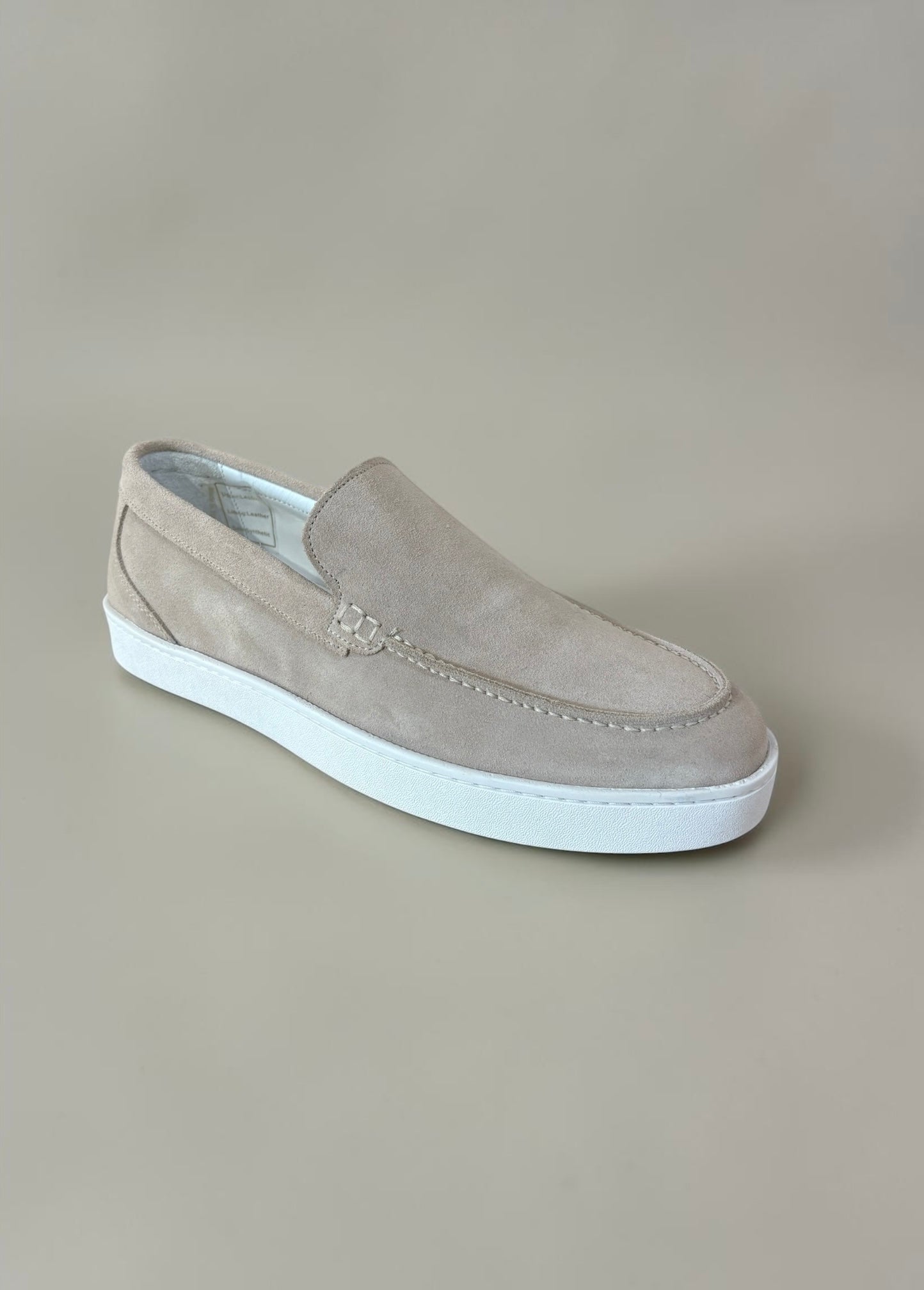 Suede Sneaker Loafers in Sand