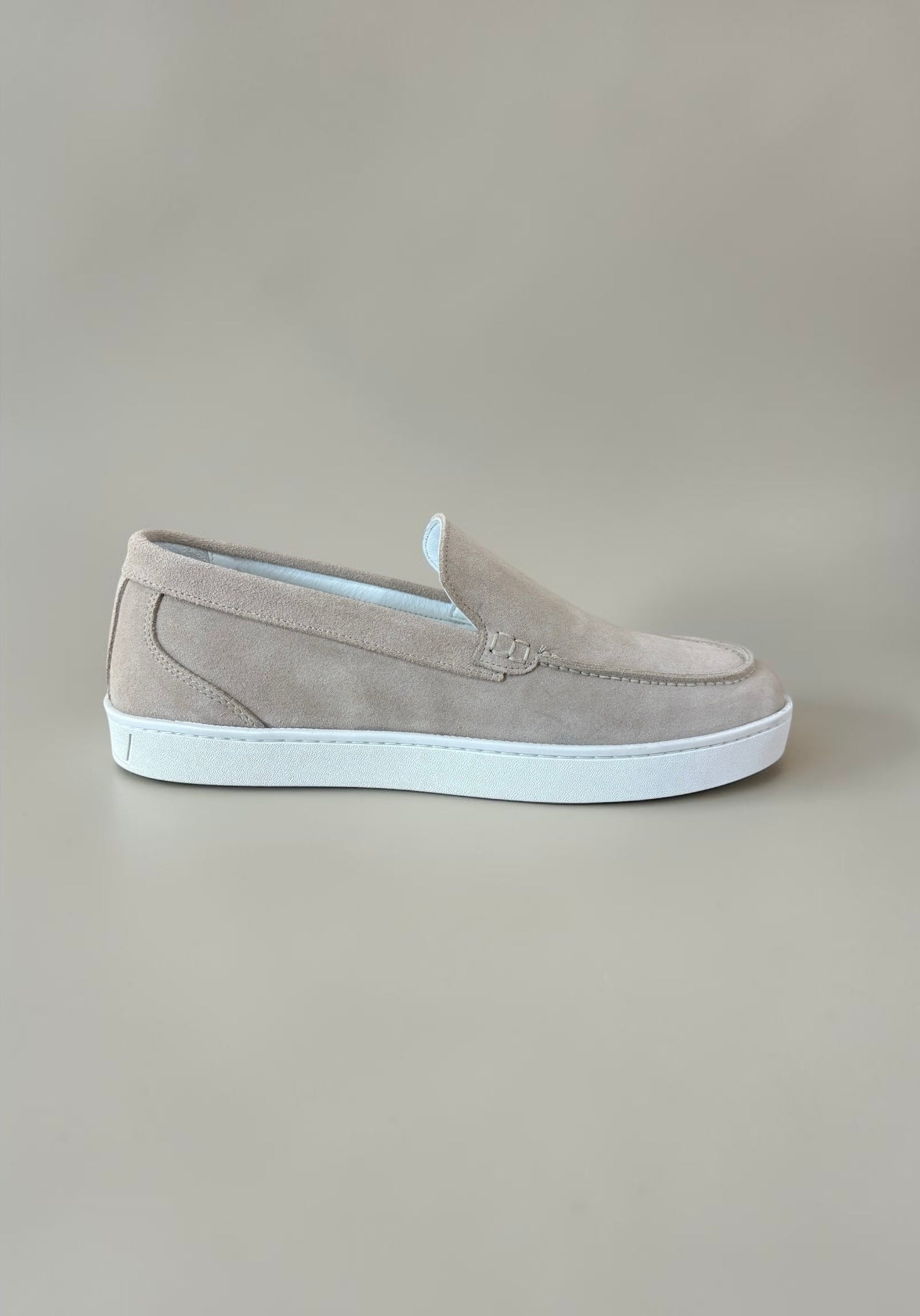 Suede Sneaker Loafers in Sand