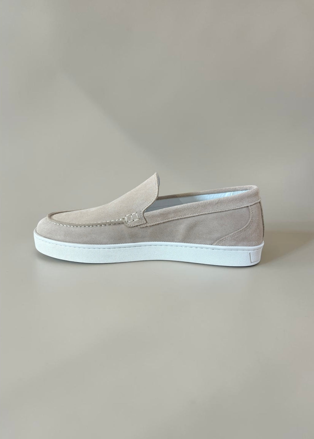 Suede Sneaker Loafers in Sand