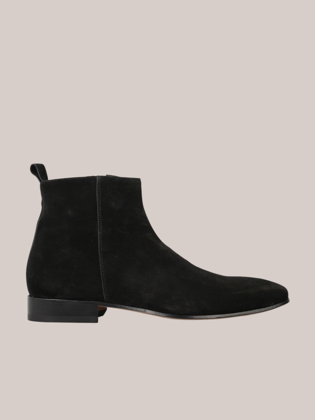 Suede Black Boot