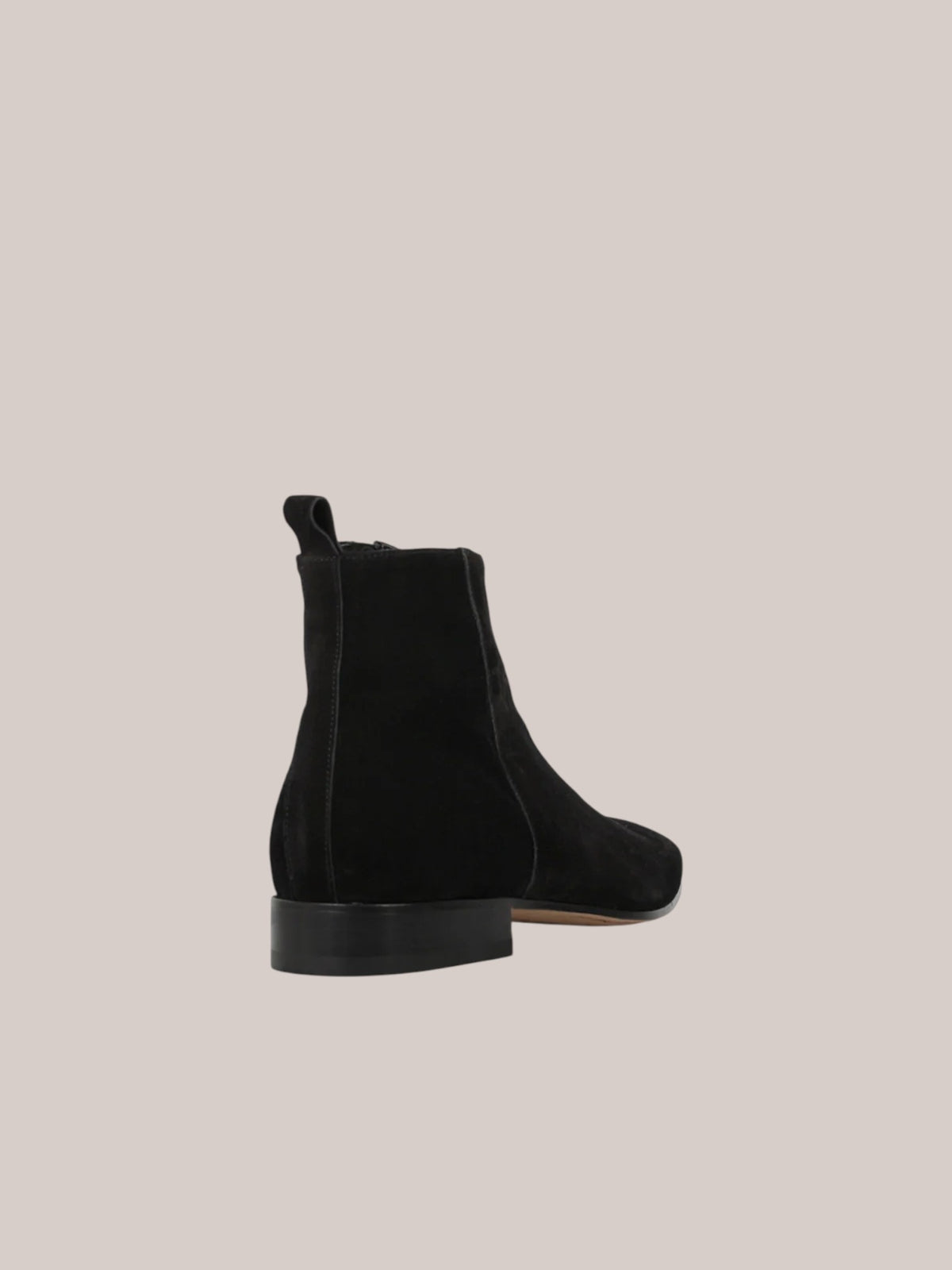 Suede Black Boot