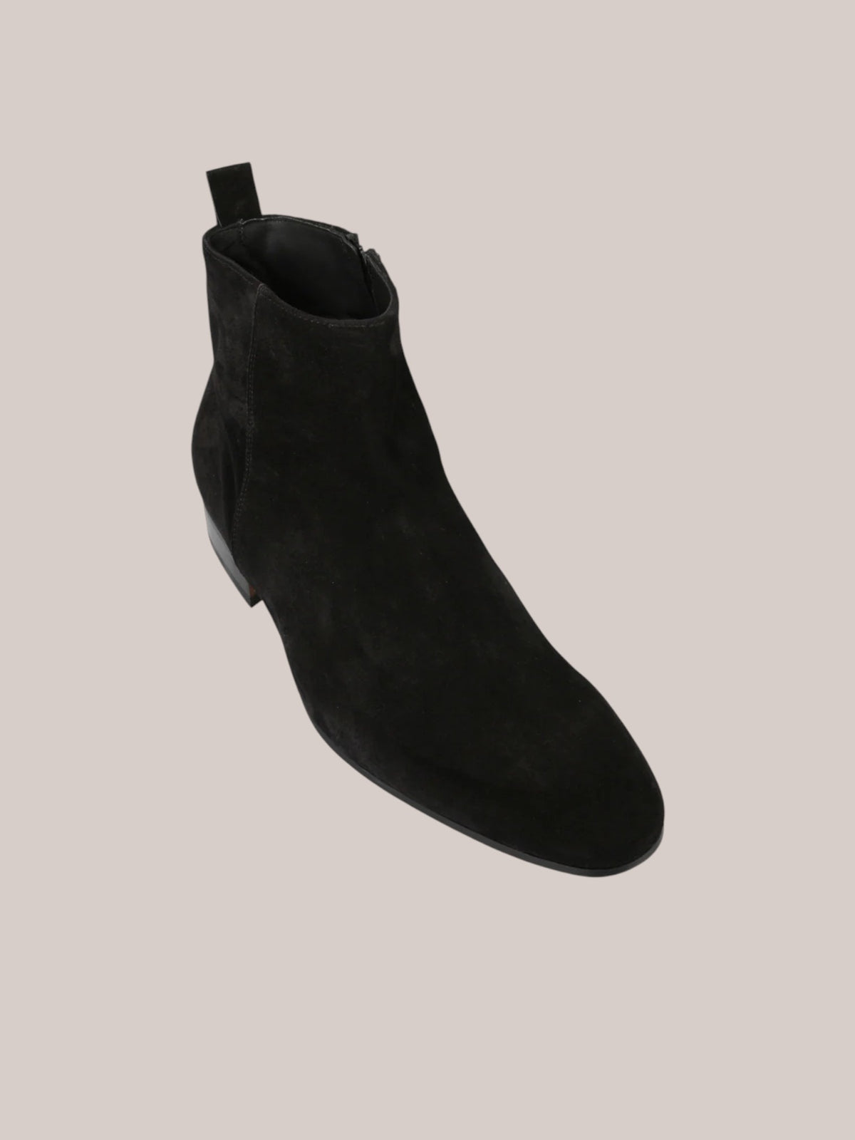 Suede Black Boot