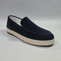 Allebasi Suede Sneaker Loafers in Navy