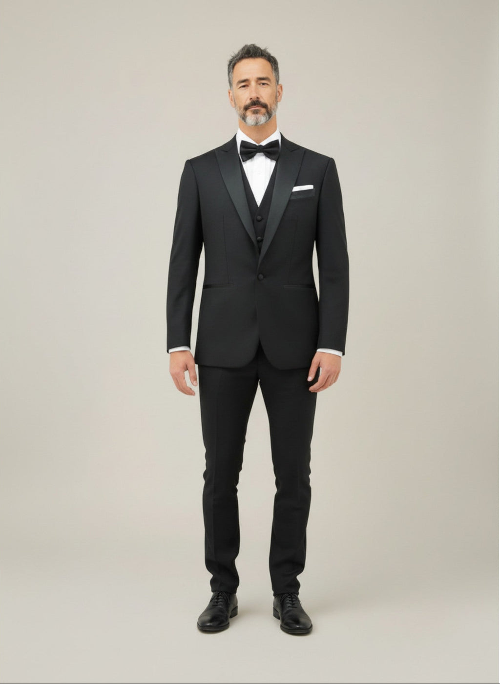 Black Peak Lapel Dinner Suit