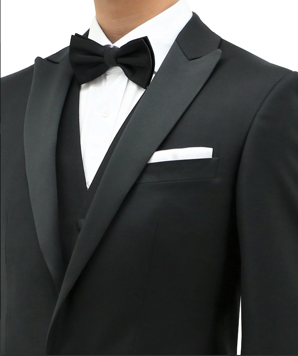 Allebasi Black Peak Lapel Dinner Suit