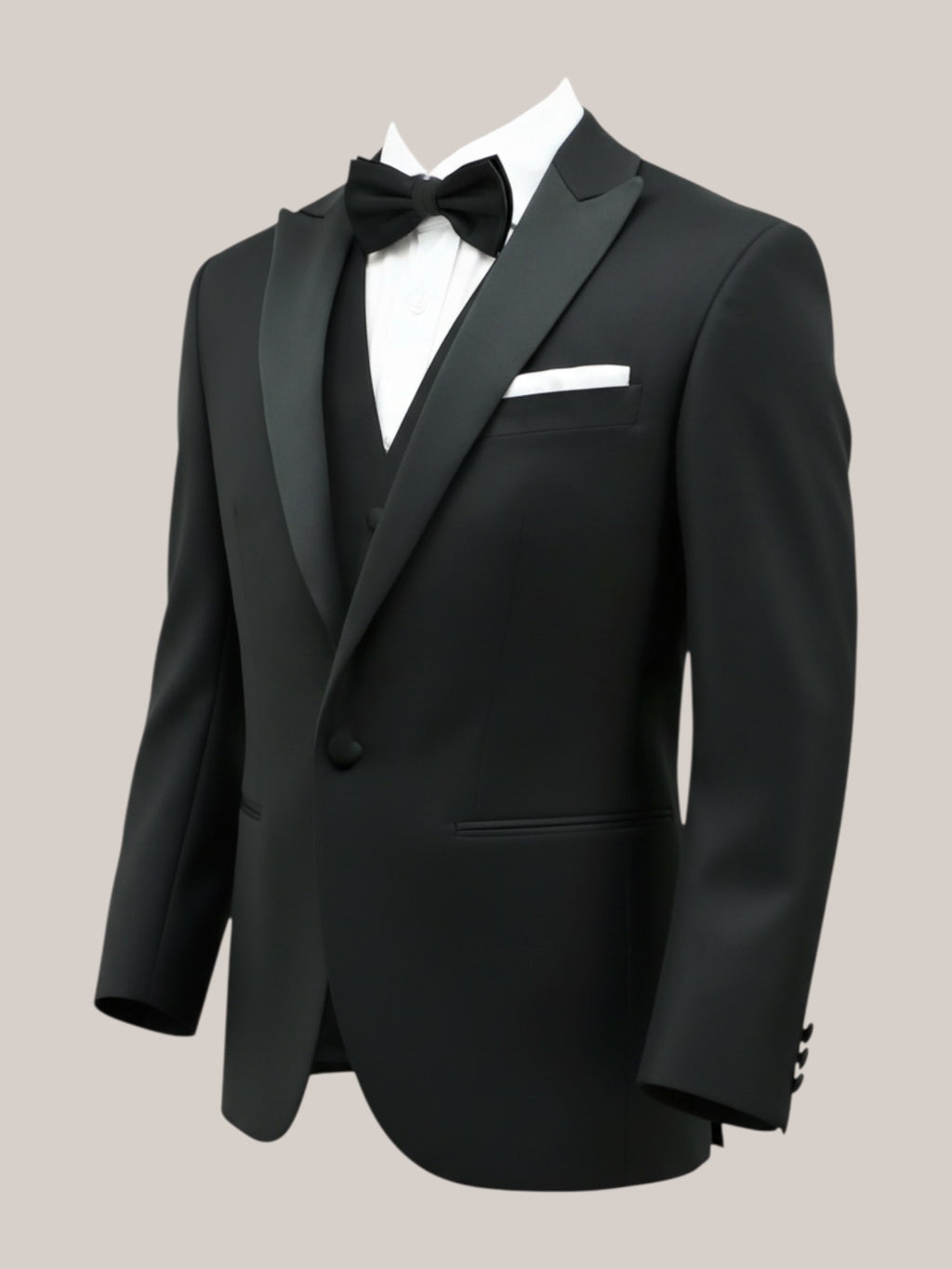 Black Peak Lapel Dinner Suit