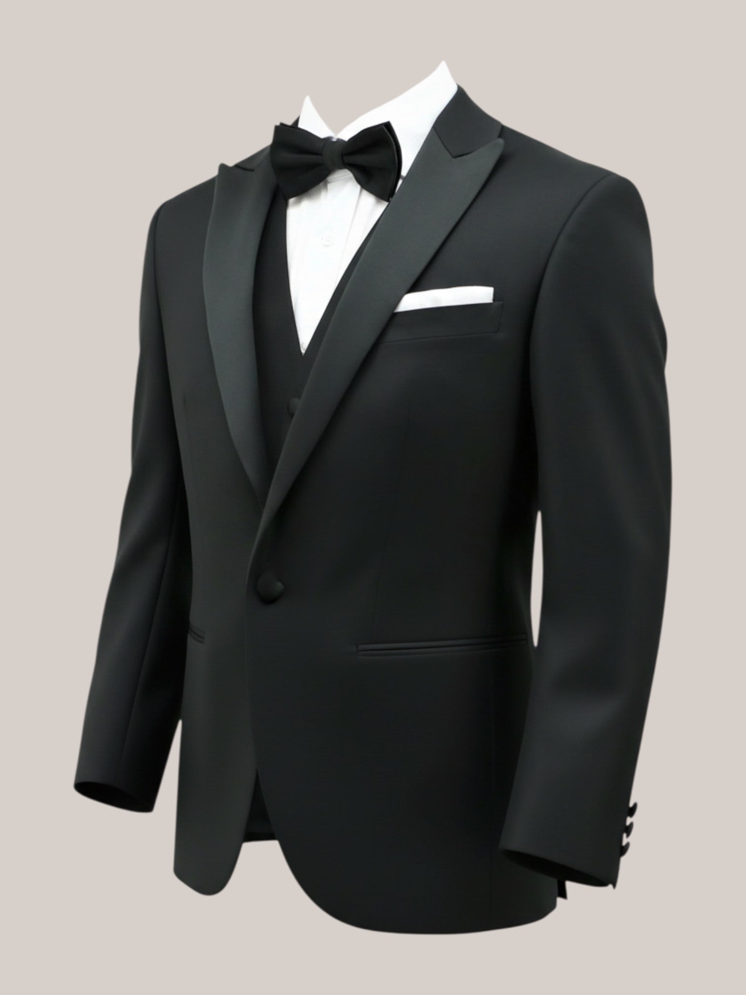 Black Peak Lapel Dinner Suit