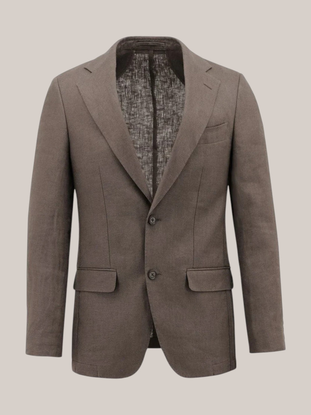 Brown French Linen Jacket