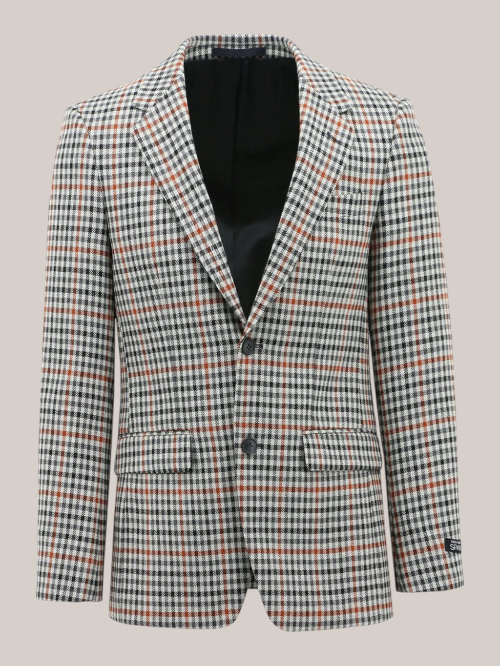 Chequered Black, Brown and Beige Sports Jacket