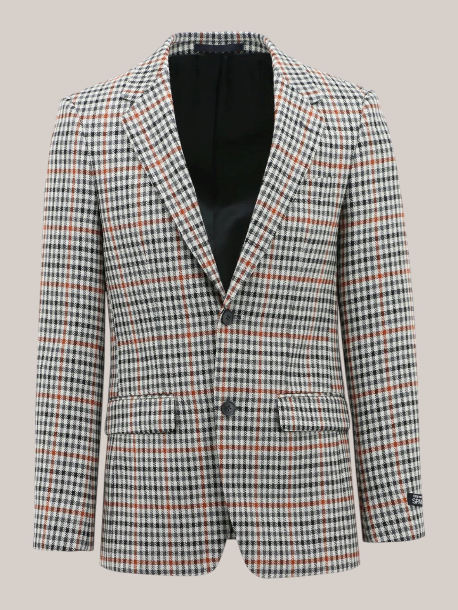 Chequered Black, Brown and Beige Sports Jacket