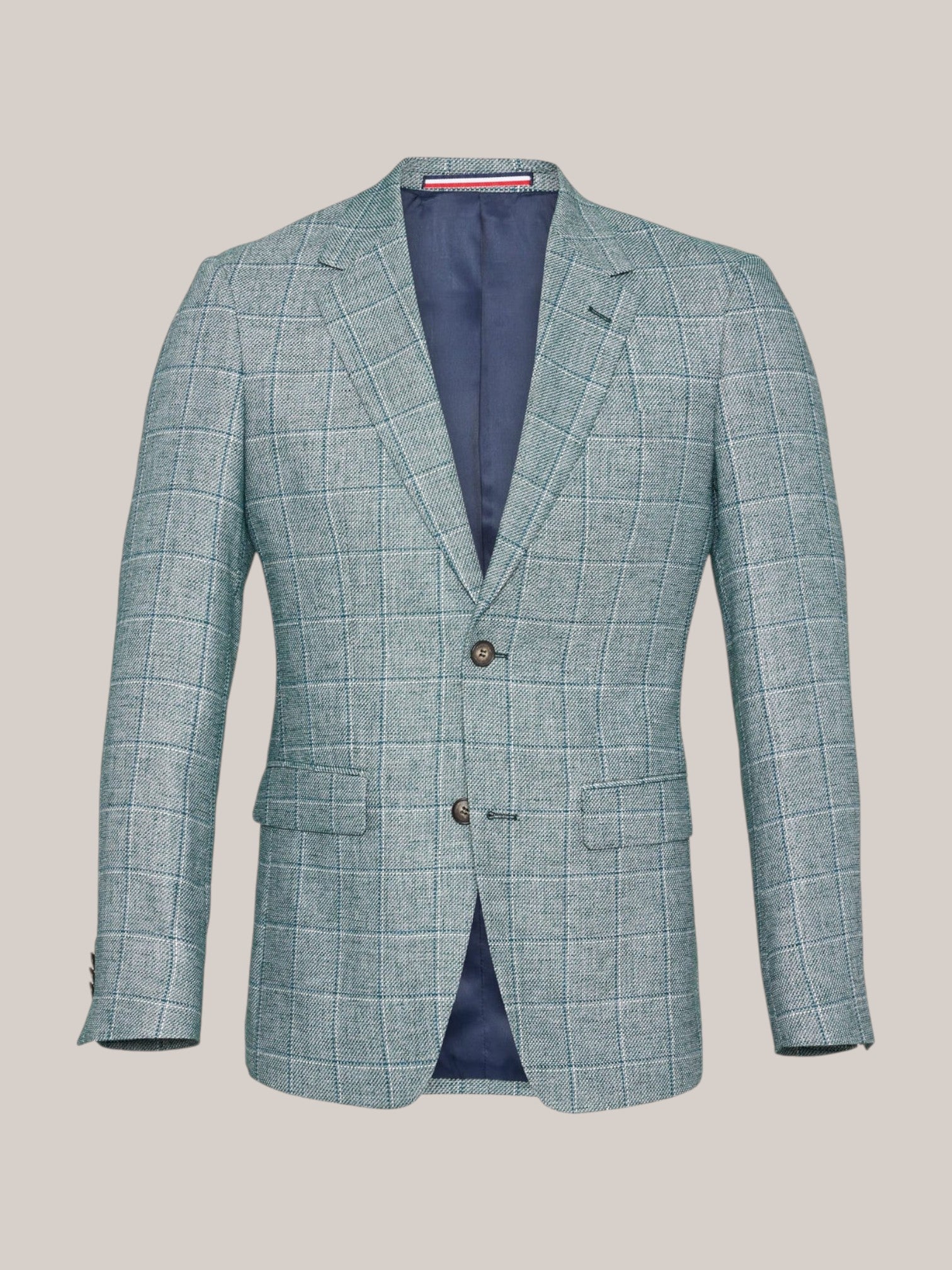 Green Chequered Sports Jacket