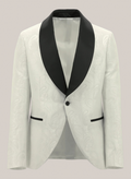 White Paisley Shawl Lapel Dinner Jacket